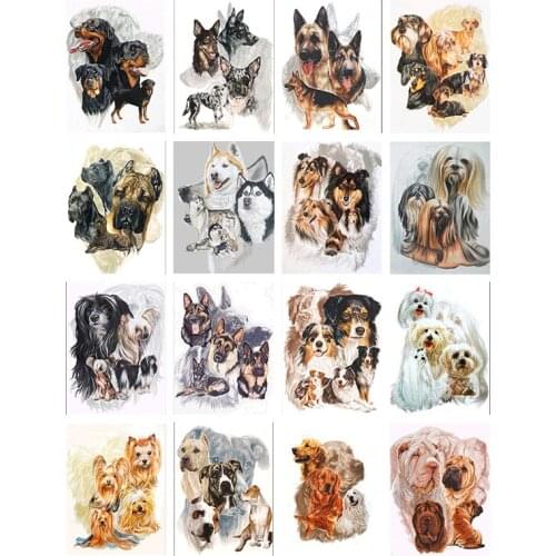 5D DIY Diamond Painting Dog Full Square Drill 5D DIY Diamond Embroidery Animals Mosaic Sale Rhinestone Art Home Decor