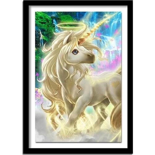5d diy Diamond embroidery unicorn diamond painting Cross Stitch full square drill Rhinestone home