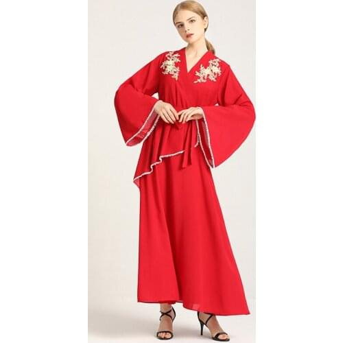 Abaya Dubai Turkey Muslim Fashion Dress Women Moroccan Caftan Elegant Islamic Clothing Jilbab 2021 Eid Mubarak Djellaba Femme