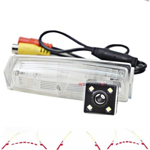 CCD HD car rear view reverse Camera for Mitsubishi Grandis 2015 parking camera Dynamic trajectory line night vision wide view