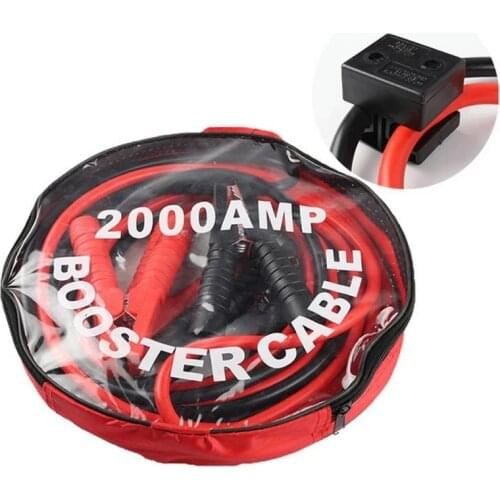 3/4m Auto Booster Start with Clip Clamp Car Emergency Jumper Cables Wire Car Truck Battery Jump Cable Copper Jumper