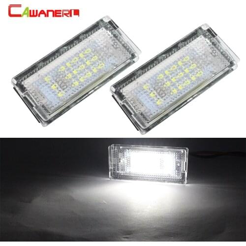 Cawanerl For BMW 323is 323i 325i 325xi 328i 330i 330xi E46 4 Door 2 X Car Accessories LED Number License Plate Light 12V White