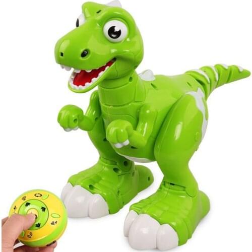 Electric Dinosaur Spray Intelligent Remote Control Kids Toys Music Walking Dancing Inductive Following Cute Doll Children Gifts