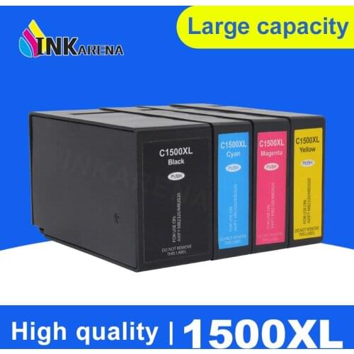 Inkarena 4 Color Comaptible Ink Cartridge For Canon PGI-1500 PGI 1500 MAXIFY MB-2050 MB-2150 MB-2300 MB-2350 MB-2355 With Chips