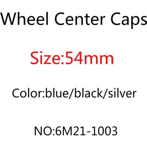 20pcs/lot 56mm Silver Blue Black Car Wheel Center Hub Caps Cover Emblem for Ford Fiesta Focus Fusion Mondeo Escape