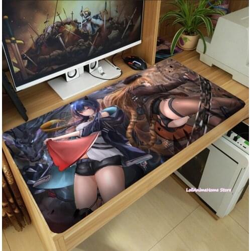 Anime Game Arknights Dusk Chen Mouse Pad Fashion Laptop Gaming Mice Mat Anti-Slip Desk Keyboard Mat Playmat Student Cosplay
