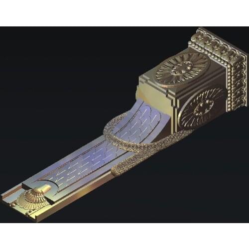 Furniture 4 axis STL relief file model for cnc router engraving cutting carving type3 artcam aspire M288-8