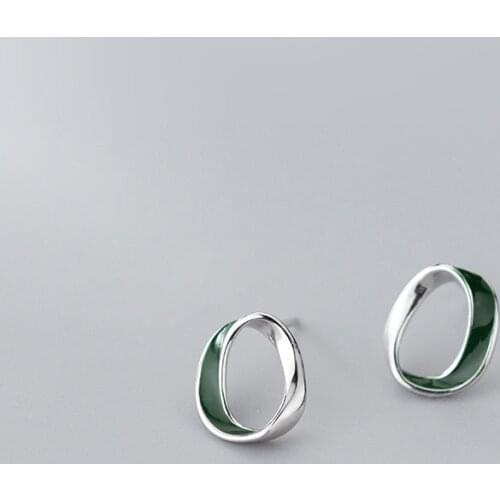 MODIAN Classic Irregular Oval Stud Earring for Women 925 Sterling Silver Gold Color Geometric Ear Studs Fine Jewelry Brincos