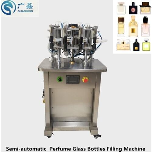Factory Price Pneumatic perfume Essential oil lotion Glass bottle Liquid level control vacuum overflow filling machine