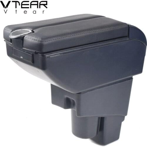 Vtear For Honda Fit Jazz gk5 armrest Interior Center Console Storage Box Arm Rest Car-Styling Decoration Accessories Parts 2020