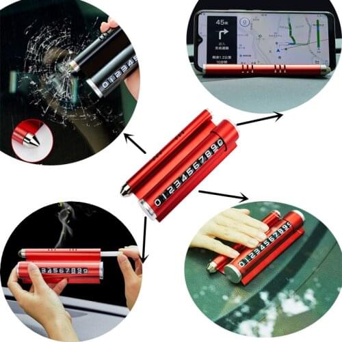 Hidden Car Styling Temporary Parking Card Metal Alloy Texture Auto Phone Number Plate FOR Ford Focus Mk2 MK3 Nissan Qashqai J10