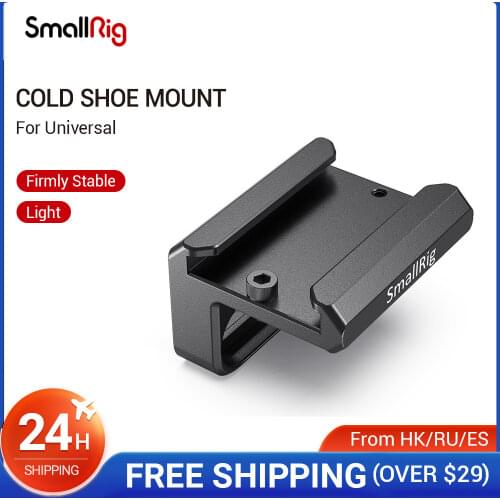 SmallRig Cold Shoe Mount For Rigs/L Brackets/SmallRig Camera Cage Cold Shoe Plate To Mount Microphone/Flash/LED Light - 2736