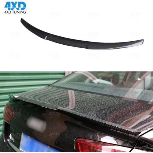 M4 Style Carbon Rear Spoiler Wing For Audi A6 C7 / 4G Carbon Fiber Rear Trunk Spoiler styling2012 2013 2014 2015 2016 2017 2018