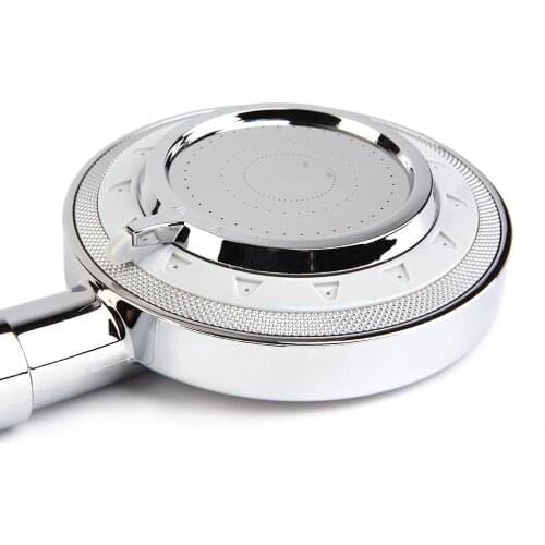 Universal Durable Stylish Silver Handheld Water-Saving Pressure Rain Shower Head Bathroom SPA Easy to Install