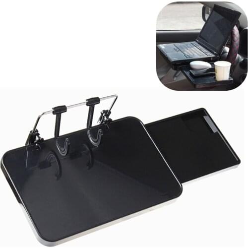 FIRECLUB Portable Car Holder Car Desk Foldable Car Laptop Desk Computer Stand Food Drink Holder Rack Table Seat Auto Goods Tray