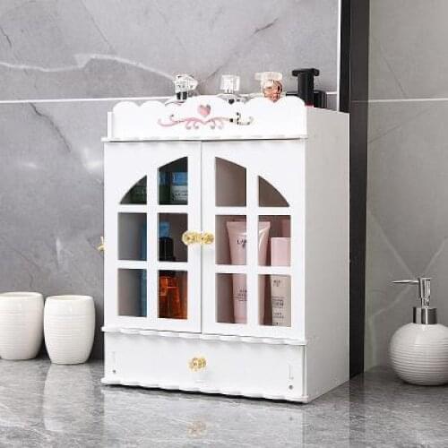 High quality waterproof wooden storage box dressing table cosmetic storage box shelf bathroom storage box storage box LB72304