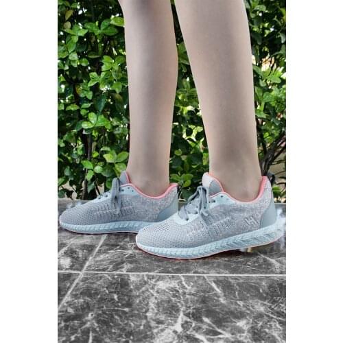 Womens Gray Walking Shoes sport Comfortable Cool Stylish Light 2021 Summer Pink Light lace-up fashion young trend breathable