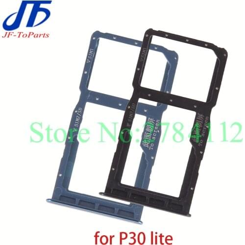 10Pcs For Huawei P30 Lite Pro SIM Card Slot SD Card Tray Holder Adapter Assembly Repair Parts Mobile Phone