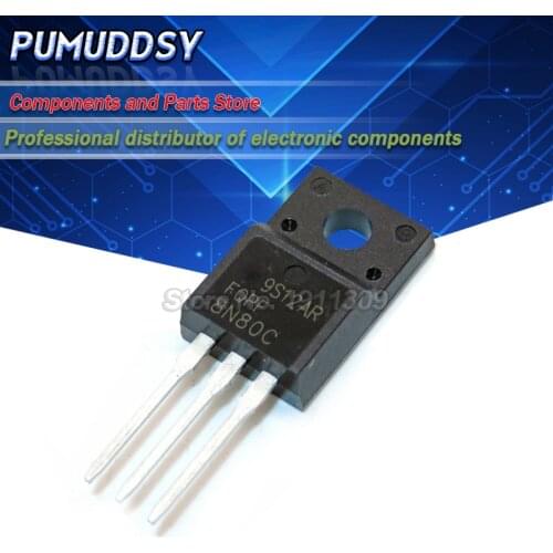 10PCS FQPF8N80C 8N80C 8N80 800V 8A LCD TO-220F field effect tube pen IC