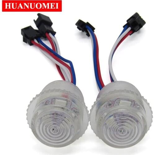 12V 26mm 3LEDs UCS1903 rgb LED Pixel Light, 3pcs 5050 SMD RGB LED digital rgb module light, Waterproof IP67, Transparent cover