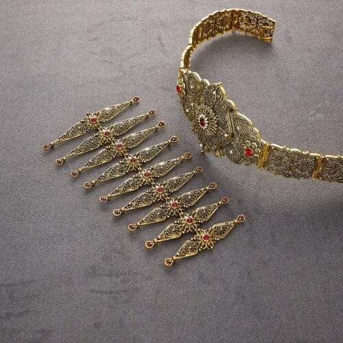 2021 March Caucasian wedding belt with breastplate Traditional dress matching belt for anniversary