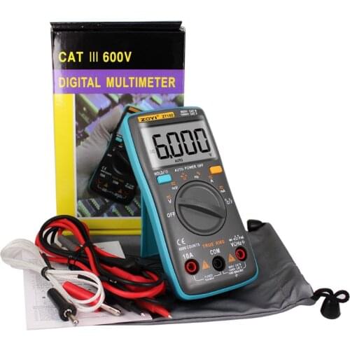 2021 New ZOYI ZT102 Ture RMS Digital Multimeter A-C/D-C Voltage Current Capacitance Teste