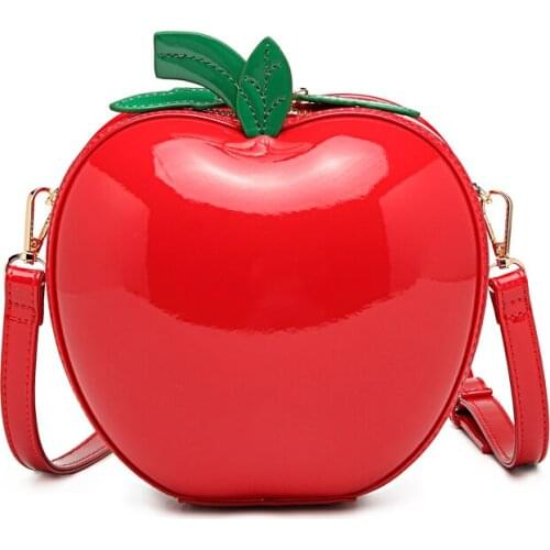 3D Apple Design Girls Handbag for Women Fashion Crossbody Messenger Bag Female Shoulder Lady Style Purse Designer Purse