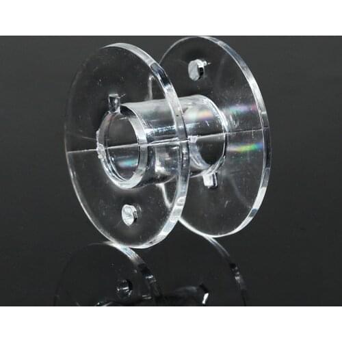 50Pcs Transparent Plastic Empty Bobbins Sewing Bobbins Spool For Brother Sewing Machine ,20mmx11mm