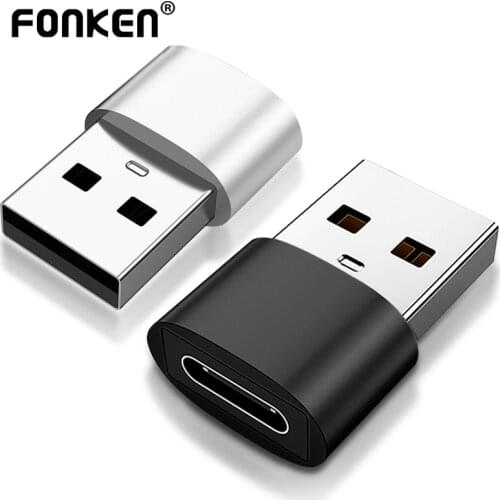 FONKEN USB Type C Adapter USB USB-C To USB A Converter For Laptop USBC Connector Adapter Type-c Standard Charging Data Transfer