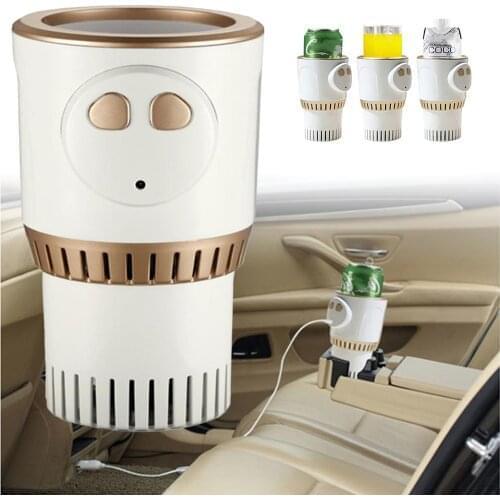 Car Hot Cold Cup Beer Beverage Rapid Cooling Cup Home Office Mini Portable Small Refrigerator Smart Cooler & Warmer Cup Dropship