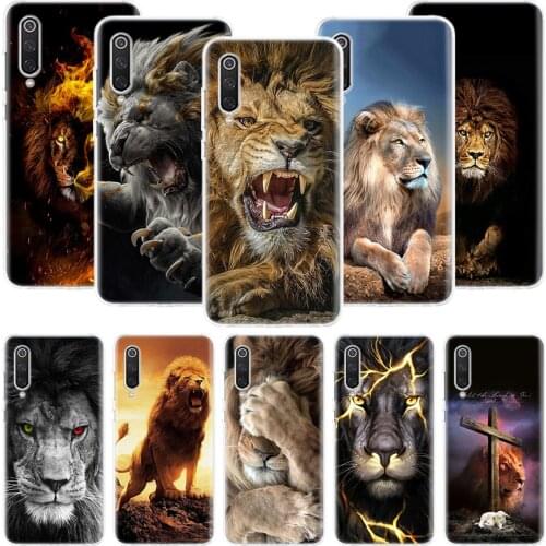 Lion Alpha Male Cub Phone Case For Xiaomi Mi Note 10 11 9 8 10T 9T CC9 A1 A2 A3 5X 6X Pocophone F1 X3 F2 Pro Lite Coque Cover