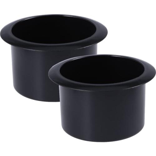 2pcs Black Plastic Recliner-Handles Replacement Cup Holder Insert for Sofa Boat Rv Couch Recliner Car Truck Poker Table A35