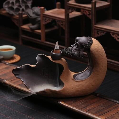 Dharma back aromatherapy incense burner ceramic creative sweet tea tea flow furnace towers smoking incense burner