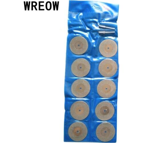 10PCS 40mm cutting disc for Rotary accessories Diamond Coated Saw Blade Cut Off Wheels Disc Kits For Glass Stone Jade