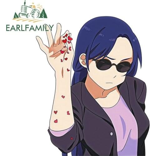 EARLFAMILY 13cm x 10.5cm Decal for A Pinch of Love Nusret Anime Car Assessoires Sticker Waterproof ScratchProof Trunk Decoration