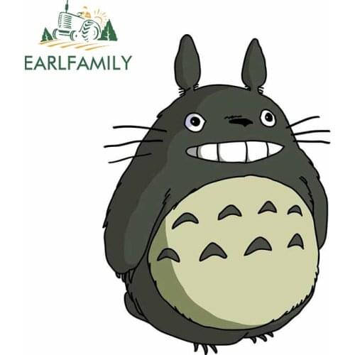 EARLFAMILY 13cm x 9.2cm For Totoro Graffiti Car Sticker Fashion Decal Refrigerator Anime Waterproof Scratch-Proof Decoration