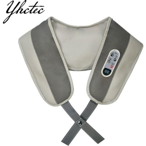 Electrical Neck And Back Shiatsu Massager Multifunctional Neck Back Waist Massage Shawl Infrared Heated Knead Car/Home Massager