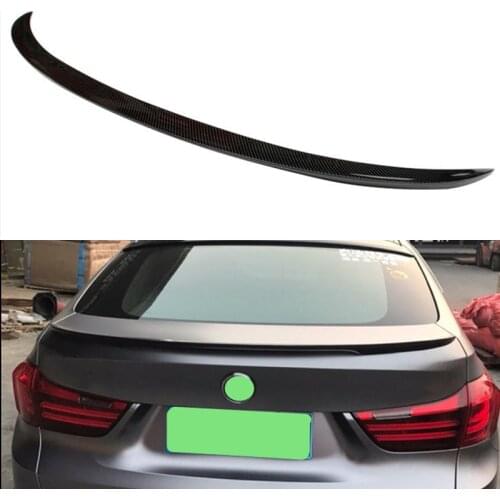 Use For BMW 5 Series GT F07 Spoiler 2010--2017 Year Glossy Real Carbon Fiber Rear Wing P Style Sport Accessories Body Kit