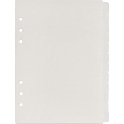 Creative Translucent 6-Hole Binder Divider Page the Planner Can Insert 12 Pages of PP A6 Divider Line Hand Account