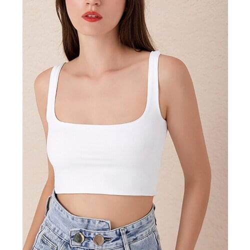 Womens Sling Strap Tank Tops Inner Bottom Camisole Gilet Suspender Undershirt Soft Girl Vest