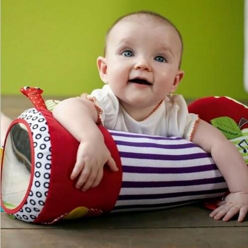 42cm Newborn Baby Multifunction crawling roller Toddler Toys Fitness Sport Soft Squishy Stuffed Plush Toys Music Teether Bibi