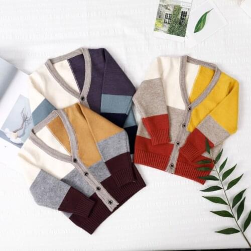 Fashion Autumn New Children Knitting Sweaters for Boys Clothes Kids Casual Knitting Cardigan Coats Christmas Sweater for Toddler
