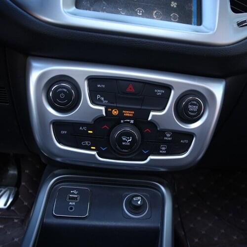 My Good Car Car Interior Air Condition Control Knob Stickers Audio Knob Protective Trim Sticker for Jeeep Compass 2017 2018