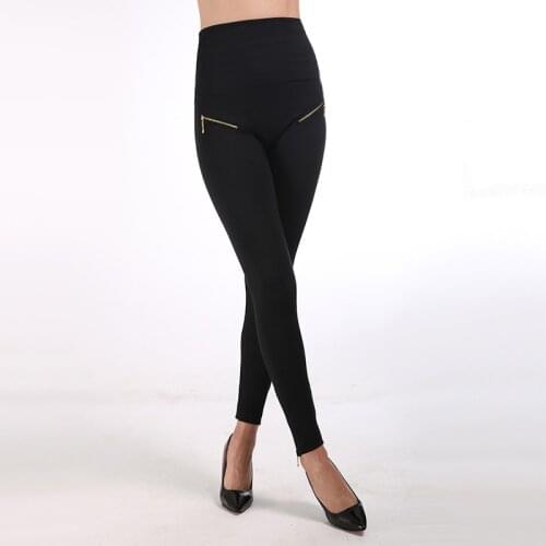 New Womens Tight-Fitting Leggings, Black High-Waist Stretch Tights, Stovepipe Leggings, High-Waisted Buttocks and Abdomen Pants