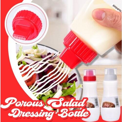 Plastic Squeezes Bottle Porous Squeezes Sauce Bottle Condiment Squeezes Squirt Bottles For Sauce Ketchup @LS