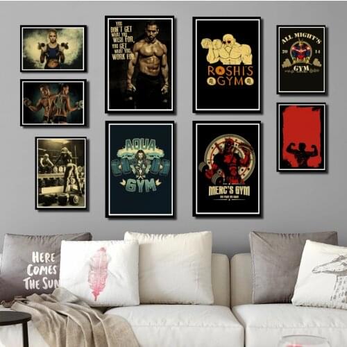 Perfect JL Arnold Schwarzenegger Poster Bodybuilding Fitness GYM Workout Poster Painting Home Decor wall stickers