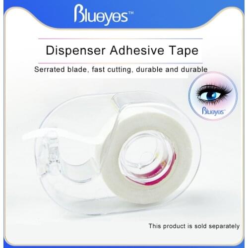 Transparent Tape Cutter Adhesive Tape Dispenser Holder For Eyelashes Extension Makeup Tools Plastic Under Eyelash Pad Cutter
