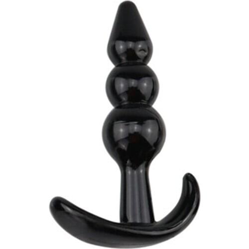 Sex Toys Anal Plug Mens and Womens Common Silicone 3-String Bead Boat Anchor Anal Plug Rear Court Tether Adult Sex Goods