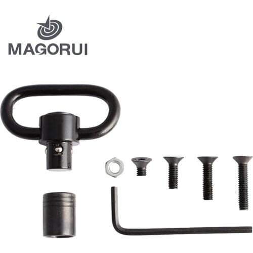 MAGORUI QD 1.25 Inch Sling Swivel Mount Quick Detach Loop Base Kit with 4 Screws + 1 nut + 1 Wrench