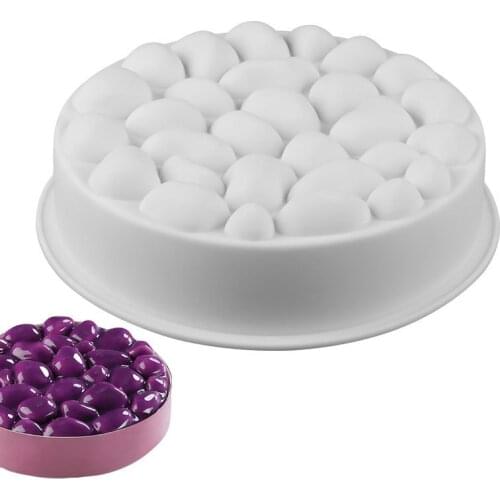 Single hole 6 inch goose soft stone mousse silicone mold French cake dessert DIY mold High temperature resistance Easy to demold